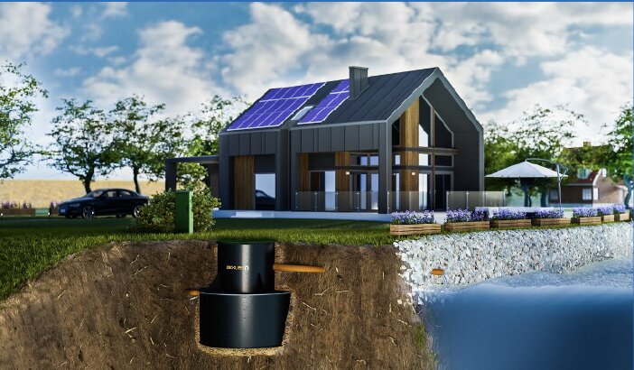 Casa in sezione con impianto